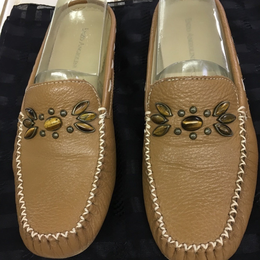 Enzo Angiolini Ajenaeo Leather Loafer Mules 7.5 M - Picture 2 of 7